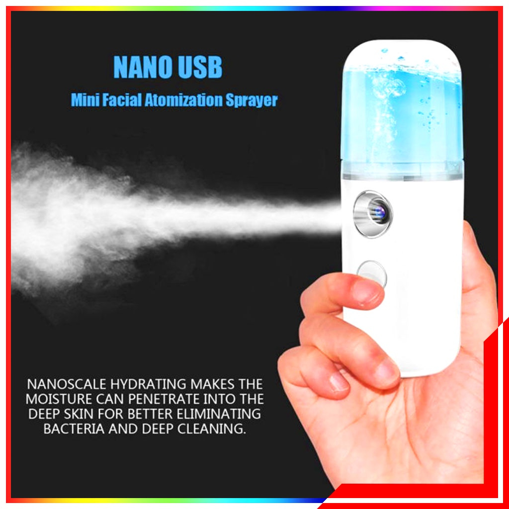 Mini Portable Steamer Wajah Sprayer SPA USB Handheld Semprot Wajah Steamer Mist Spray Pembersih Waja