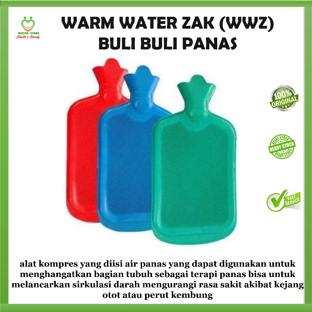 WWZ alat kompres Panas Buli-buli Panas Karet Penghangat Badan