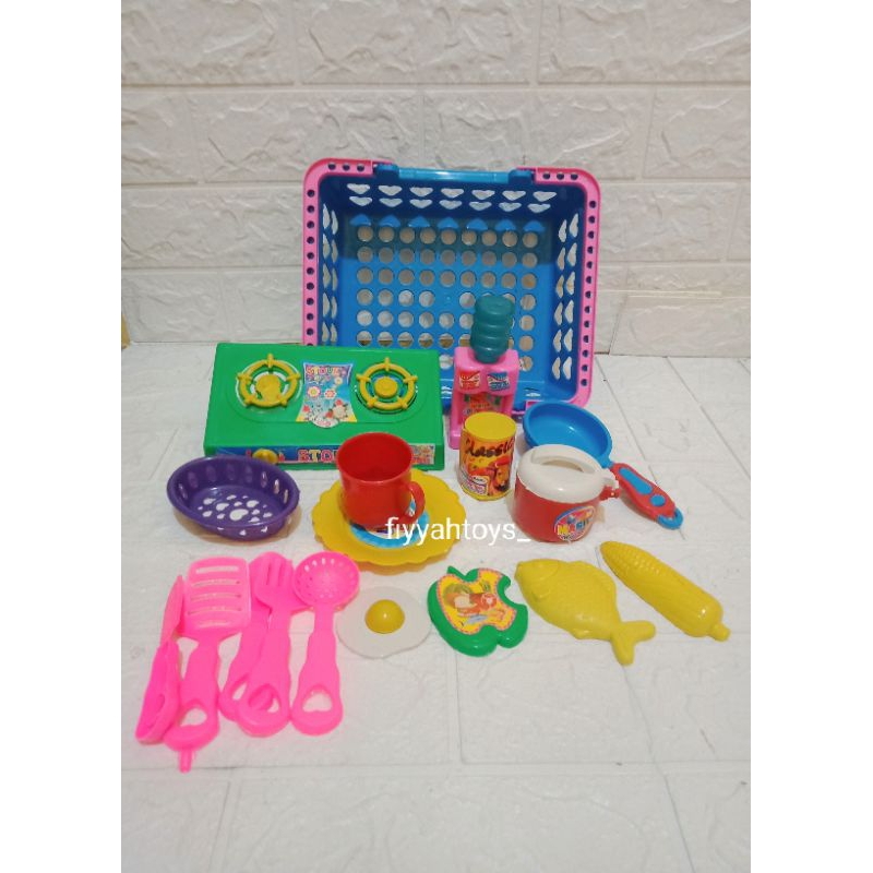 Mainan Masak-Masakan 1 set Keranjang - Masak-Masakan Mainan Anak Perempuan/fiyyah toys