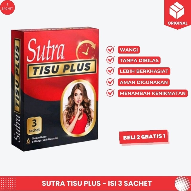 Sutra Tisu Plus Isi 3 Sachet - Sutra Tisu Magic