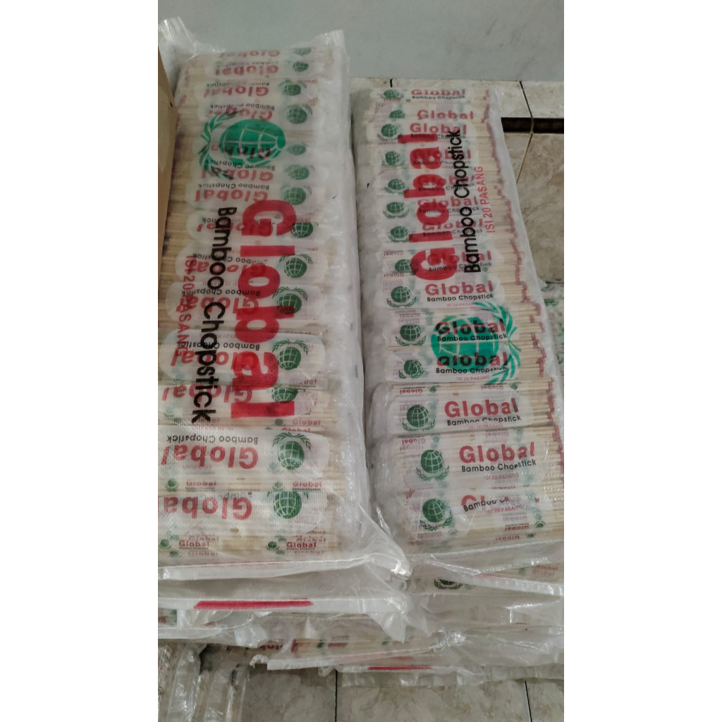 Sumpit Kayu Bambu Dimsum (Global, Swan, 76, Panda, Koki Panda) 1 Bal 70 pack