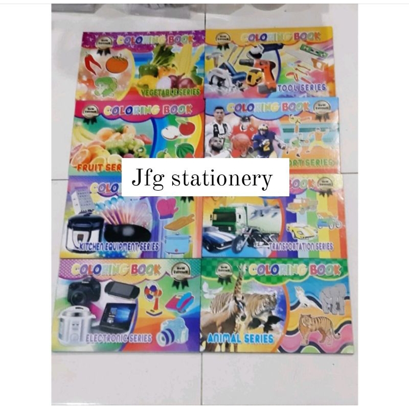 

Buku Mewarnai / Coloring Book 8 Seri (10 pc)