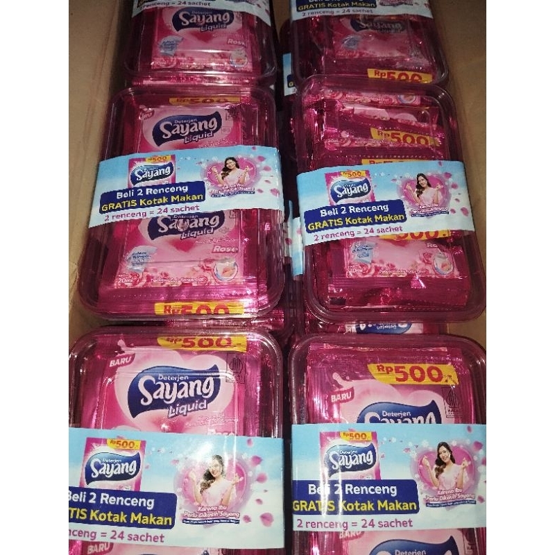 Deterjen sayang cair renteng free tepak makan