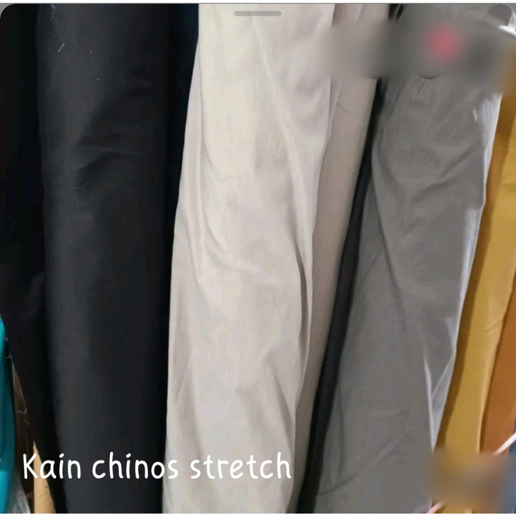 BAHAN KAIN CELANA KATUN CHINOS STRETCH METERAN
