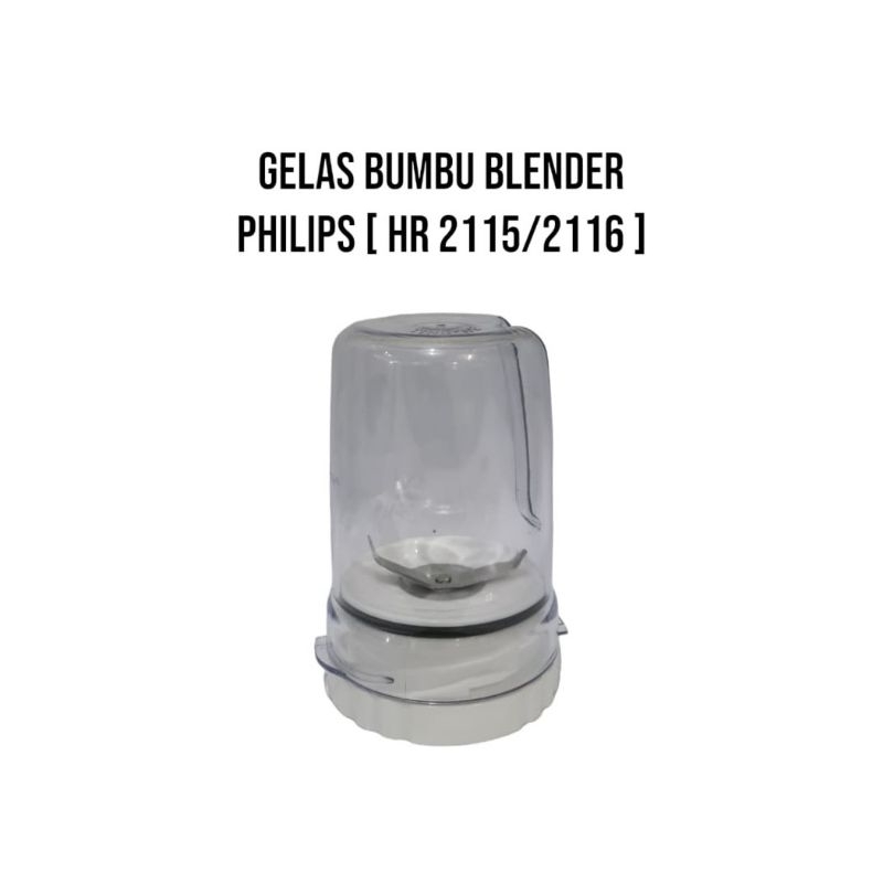 Gelas Set  Bumbu  Blender Philips HR 2115 / HR 2116