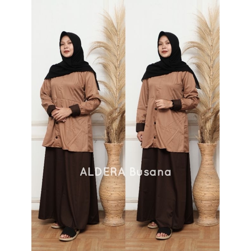 Gamis Pramuka Wanita Model Semi Rok