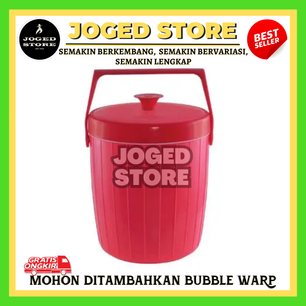 RICE BUCKET MASPION 14 LITER | TERMOS NASI | TERMOS ES | TEMPAT PENYIMPAN MAKANAN