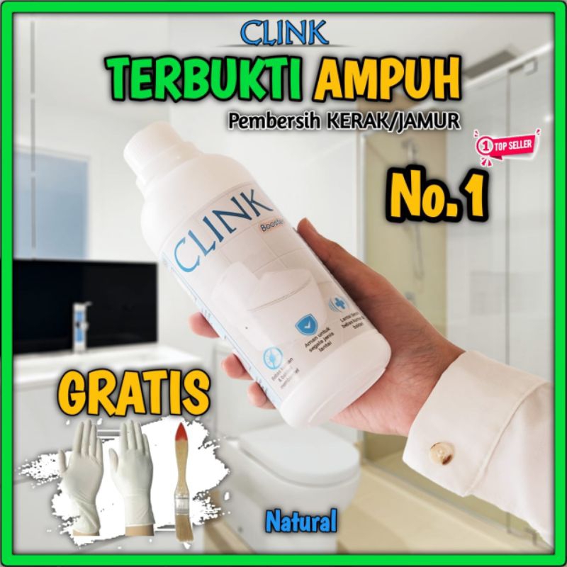 	 PEMBERSIH TOILET KERAK KERAMIK PORSELEN KAMAR MANDI CLINK SANGAT KUAT TIDAK PERLU DISIKAT AMAN DITANGAN	