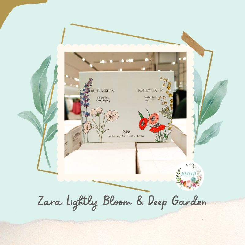 Parfum Cewek Original Gift Set Zara Lightly Bloom / Deep Garden EDP Import - Parfume Ori Iris Minyak