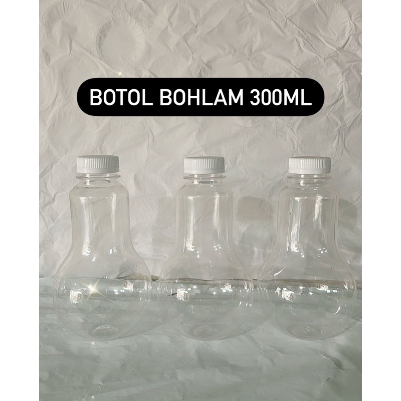BOTOL BOHLAM PLASTIK 300ML - Botol Minuman dan Lainnya