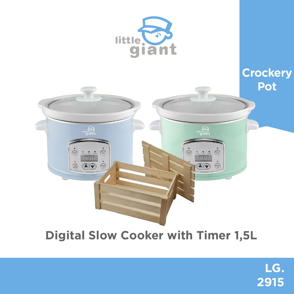 Little Giant Digital Slow Cooker With Timer 1,5L (INCLUDE PALET)