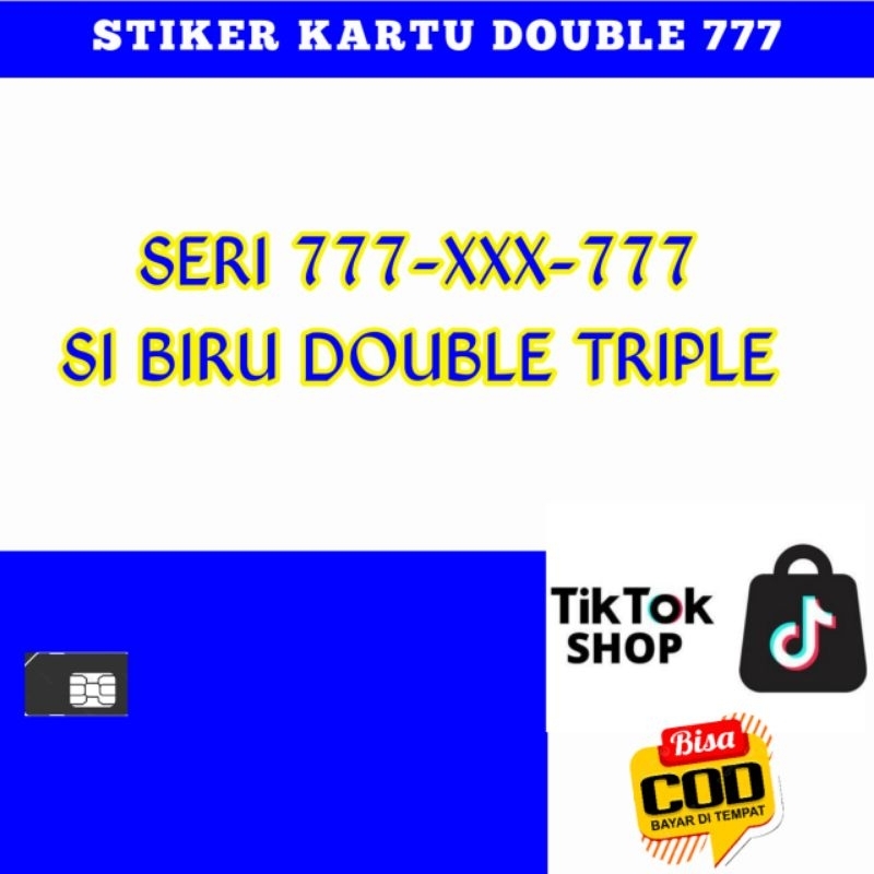 KARTU PERDANA XL CANTIK SERI 777XXX777