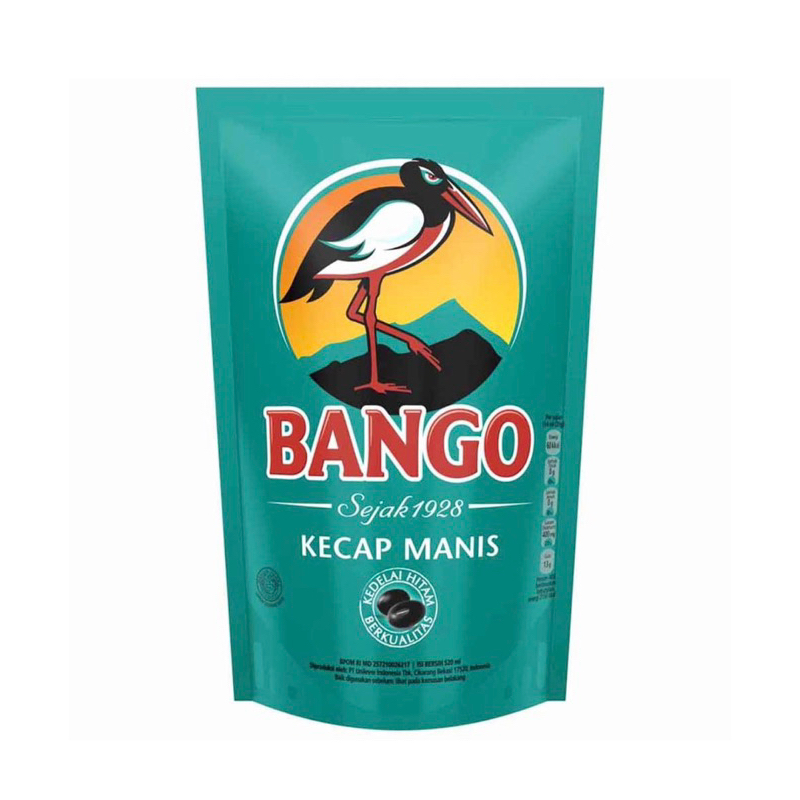 

BANGO 520ml Kecap Manis kedelai hitam berkualitas