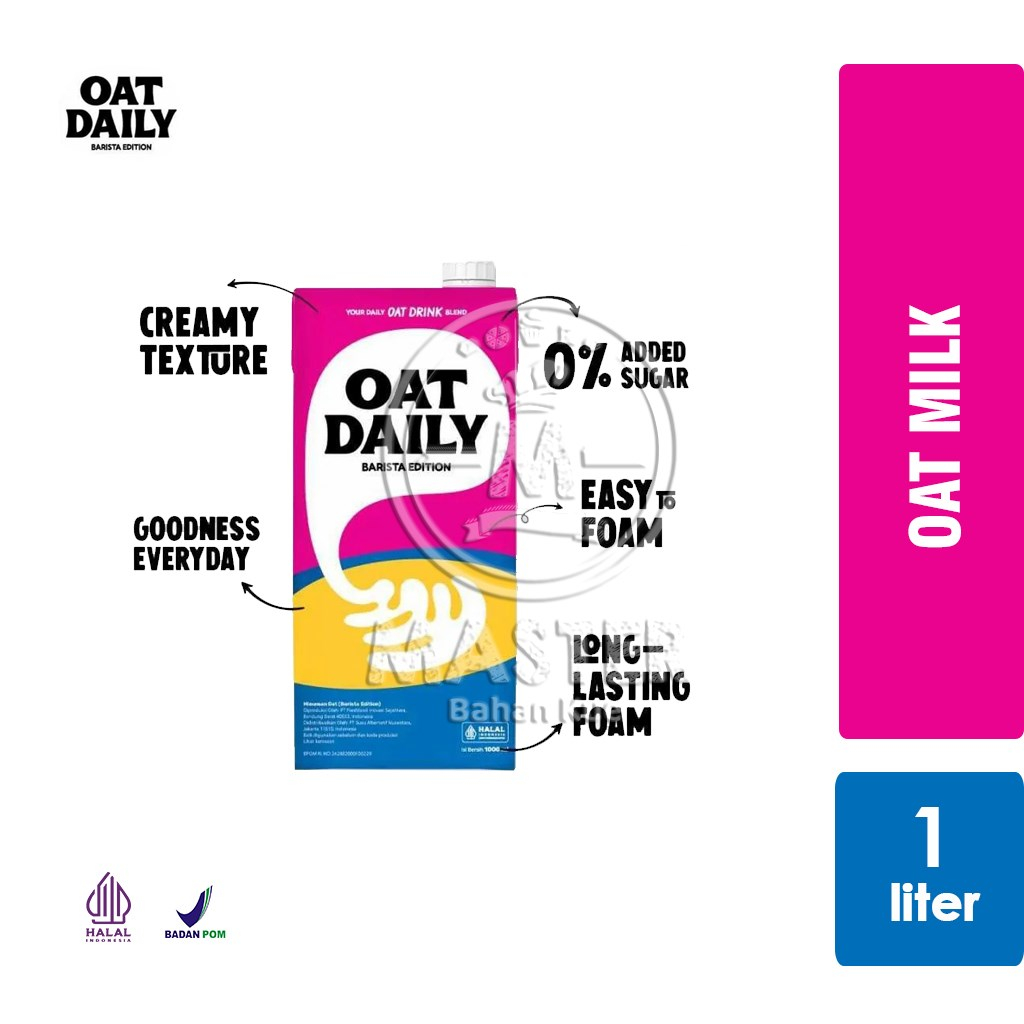 

Oatmilk Barista Oat Daily Oat Milk Creamy No Sugar [1 Liter]
