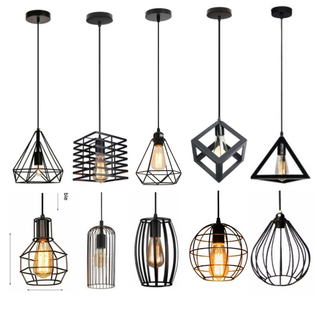 Lampu Gantung Minimalis Diamond Dekorasi Cafe Teras Rumah Vinatage Modern