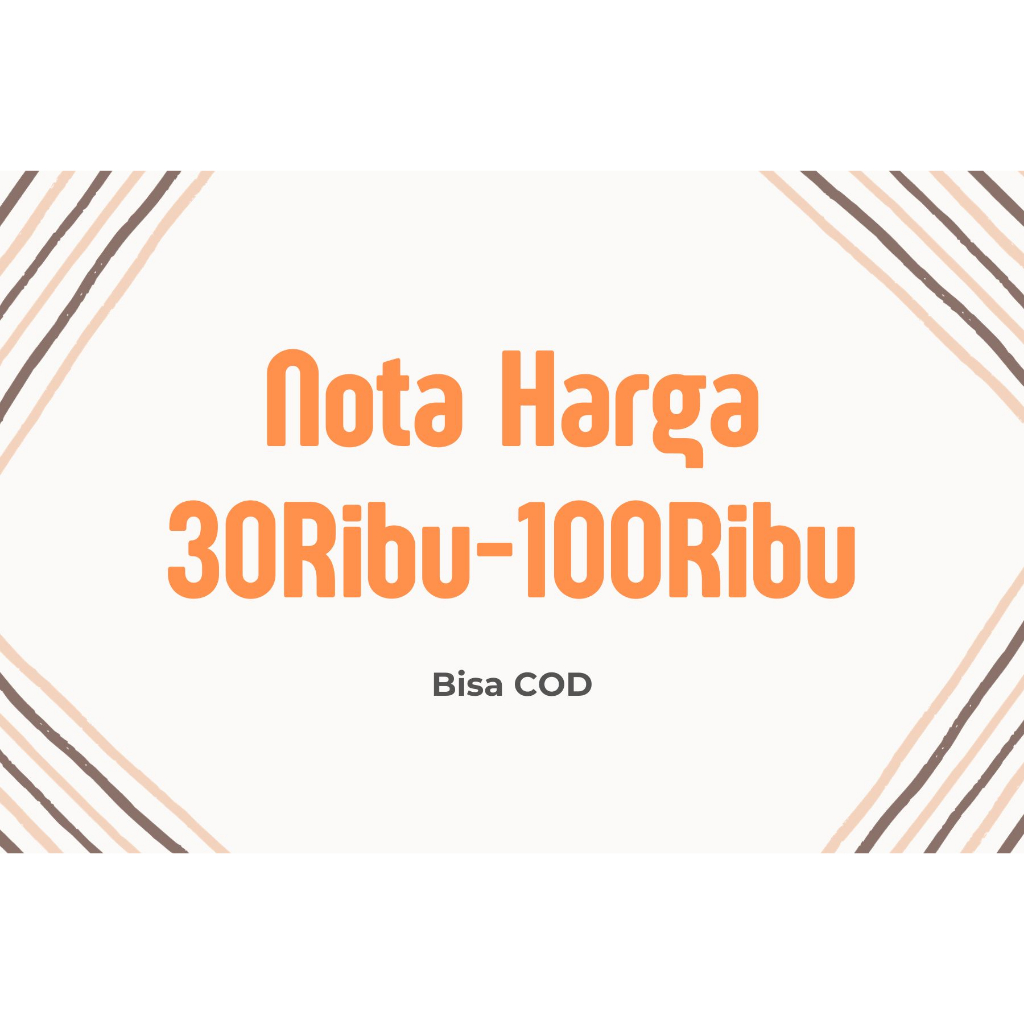 NOTA LIVE Harga 30ribu-100ribu (HARAP TULIS NOTE USERNAME Tiktok)