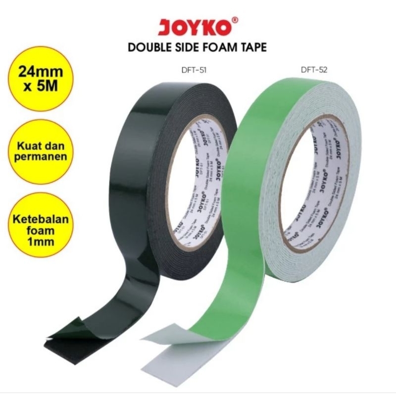 

Double Sided Foam Tape Pita Busa Dua Sisi Joyko DFT-51 & DFT-52