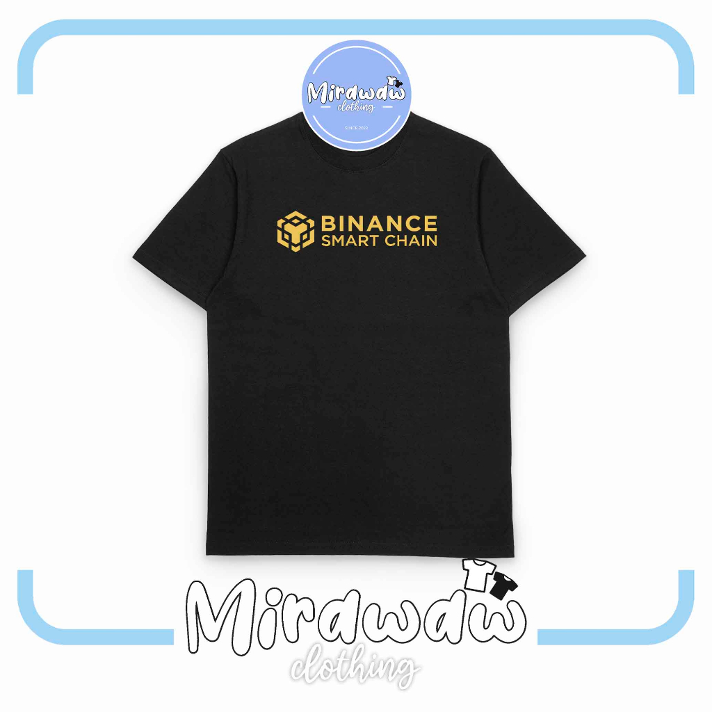 Kaos Baju Binance Smart Chain BlokChain Crypto Logo V2 Kaos Distro