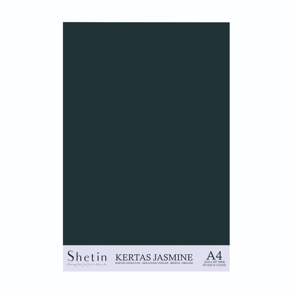 

Shetin Kertas Jasmine A4 Hitam 200 Gsm Paper Flower Undangan
