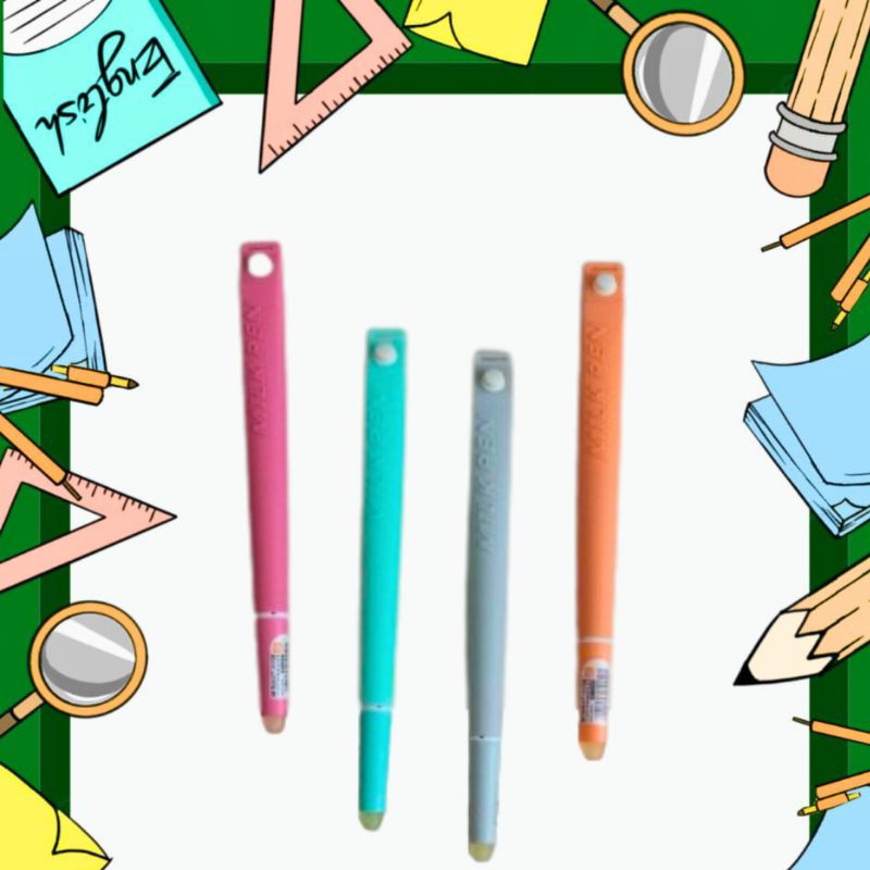 

MILK ERASEABLE PEN CUTE & AESTHETIC PEN 0,5 mm