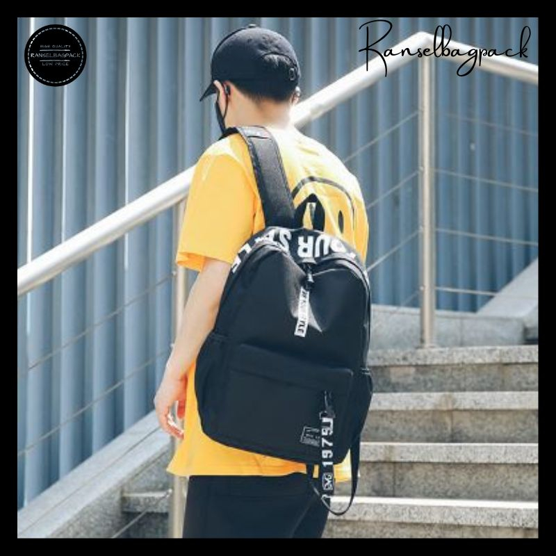 TAS RANSEL BAGPACK SEKOLAH ANAK SD SMP PRIA WANITA TAS PUNGGUNG KEKINIAN ANTI AIR