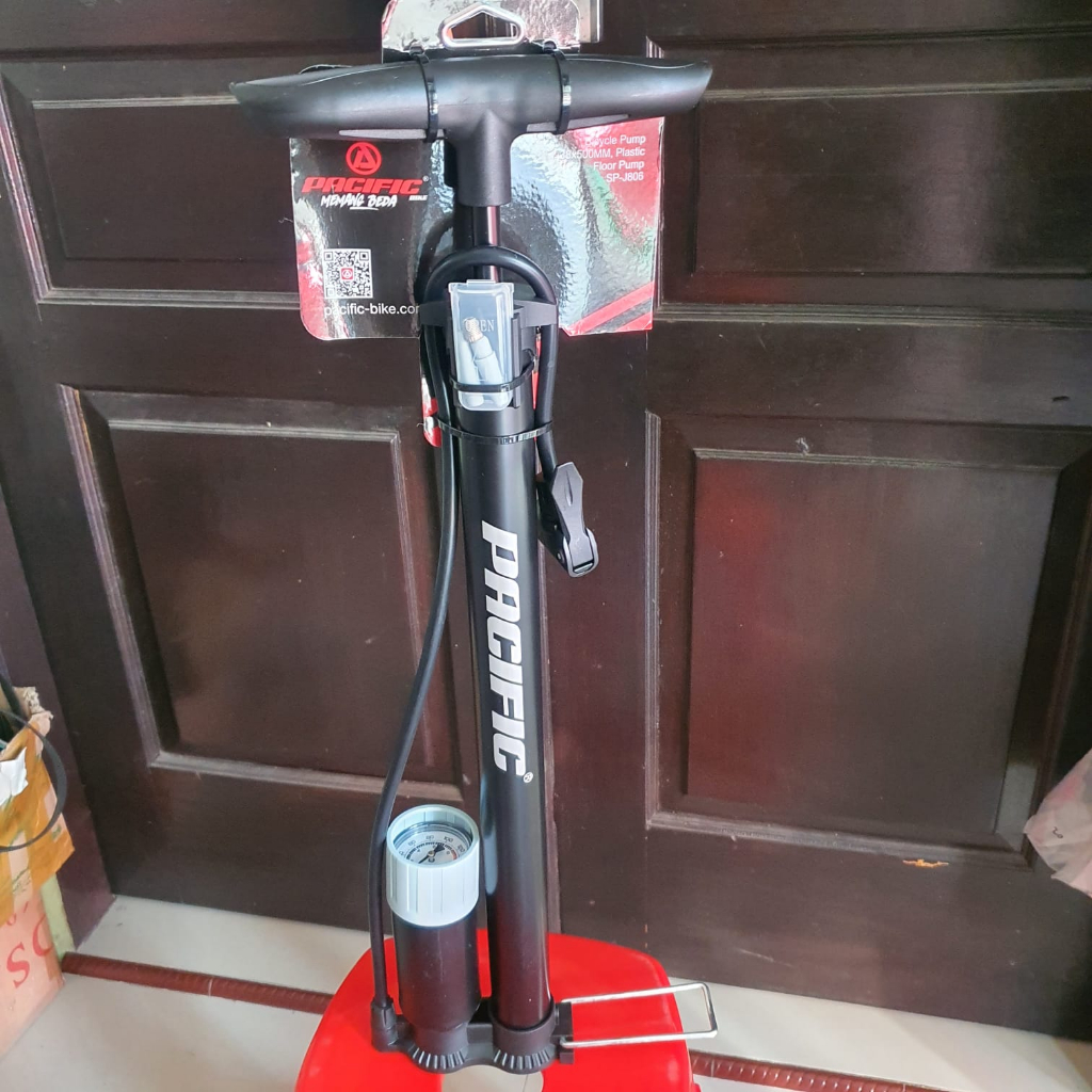 Pompa Ban ada indikatornya sepeda Motor mobil Pompa pacific 806 plus pressure gauge