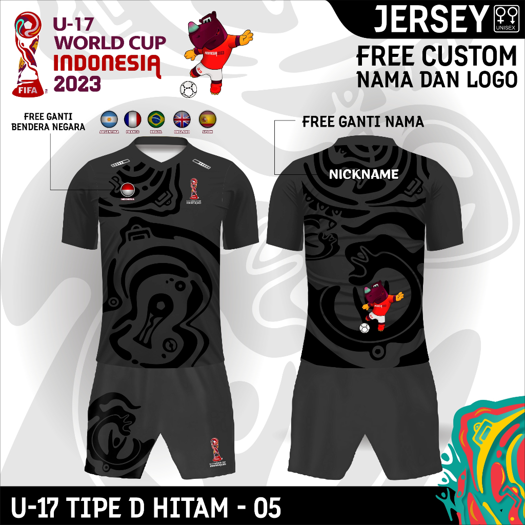 Setelan jersey piala dunia u17 2023 baju bola timnas indonesia u 17