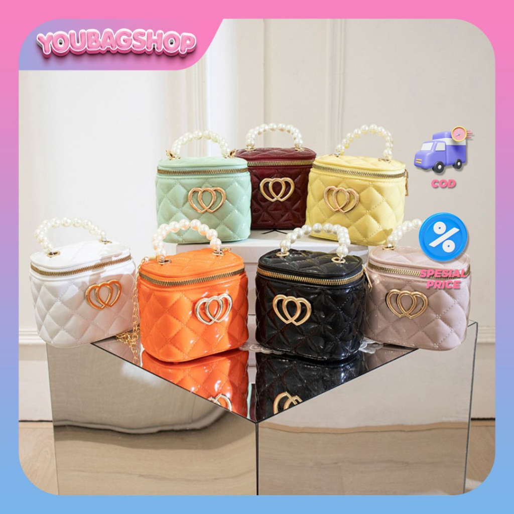 Tas Selempang Wanita A8074-1 – Tas Tabung Jelly Fashion Lucu & Stylish