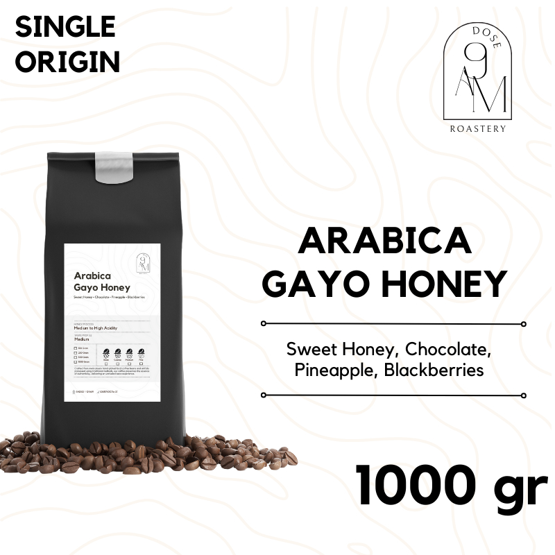 

Kopi Arabica Gayo Honey Sumatra Biji Kopi Arabika Roasted Beans 1 Kg