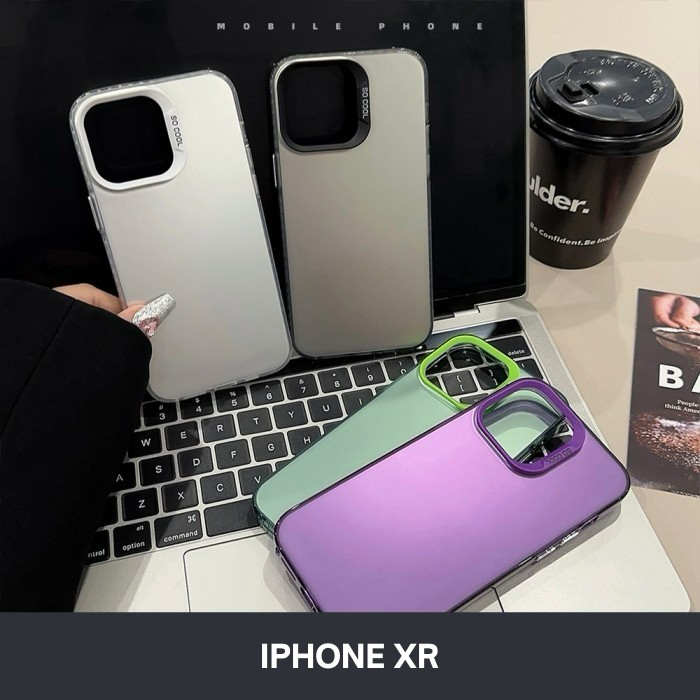 Case Iphone Xr Hardcase Hybrid Color IMD Softcase Casing Iphone XR