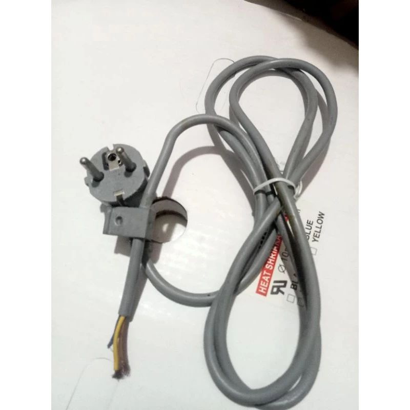 kabel power supply,kabel power mesin cuci,kulkas,dll panjang 2meter