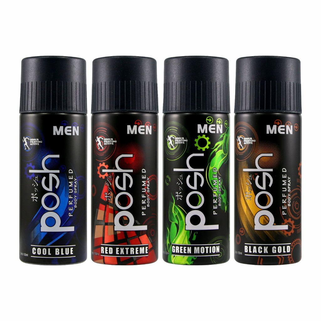 POSH MEN 150ml / Minyak Wangi POSH MEN Body Spray 150ml