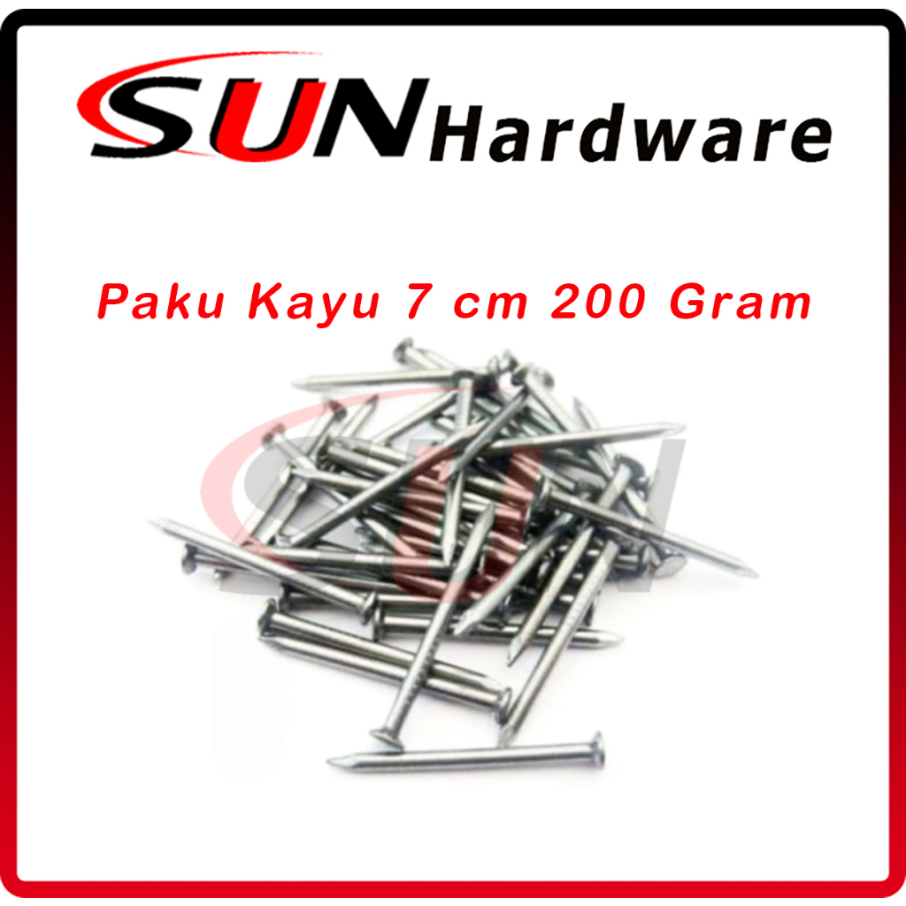 Paku Kayu 3 Inch 7 Cm 200 Gram Pack Bungkus Triplek Reng Bambu