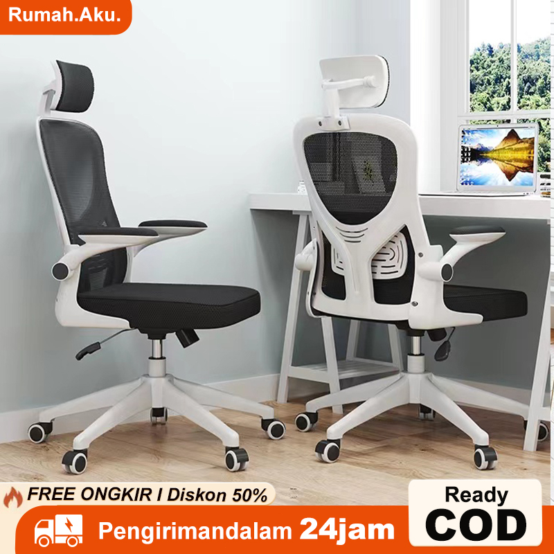 kursi Kantor Kursi Belajar Kursi Komputer Kursi Kerja Minimalis Kursi Kursi Jaring Hidrolik+Sandaran