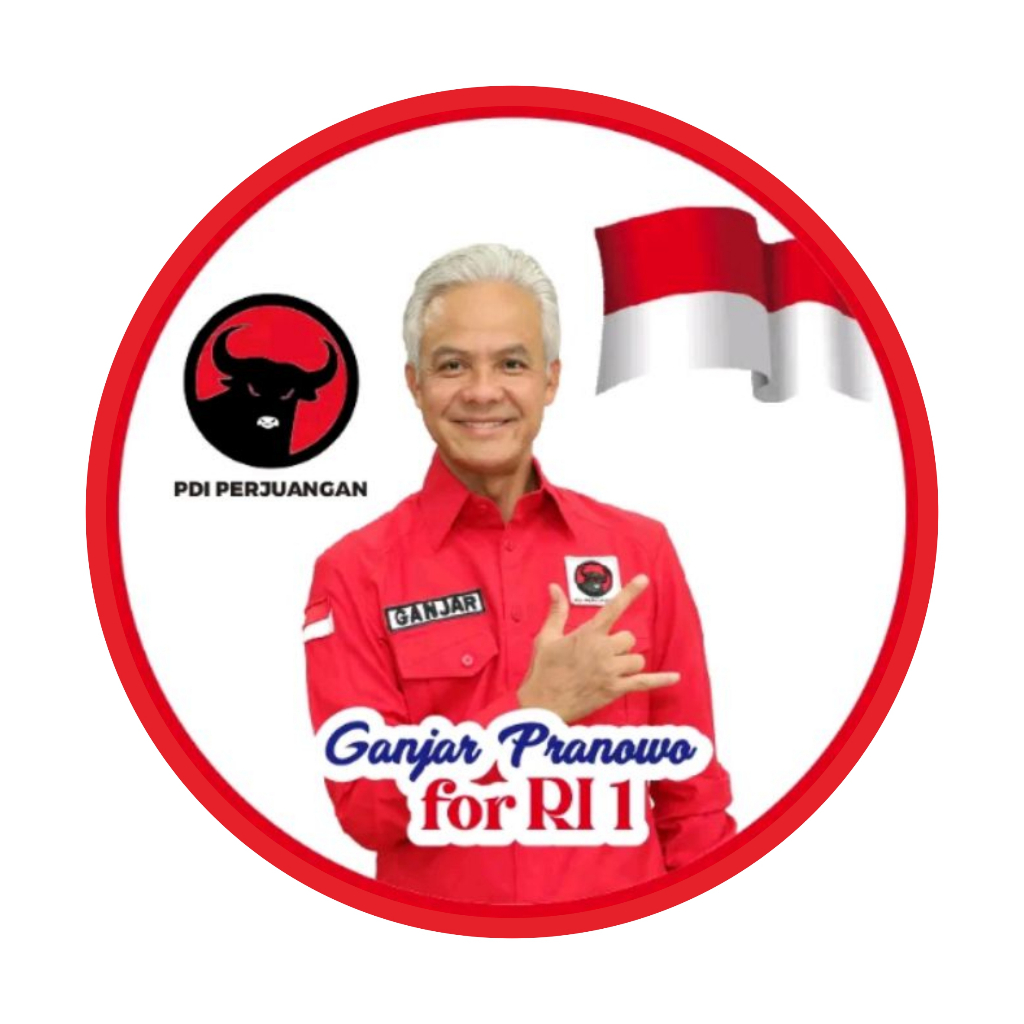 

Stiker Ganjar Presiden 2024. Rp.3500/pcs.Cocok DItempel di Mobil. Bulat 10cm.