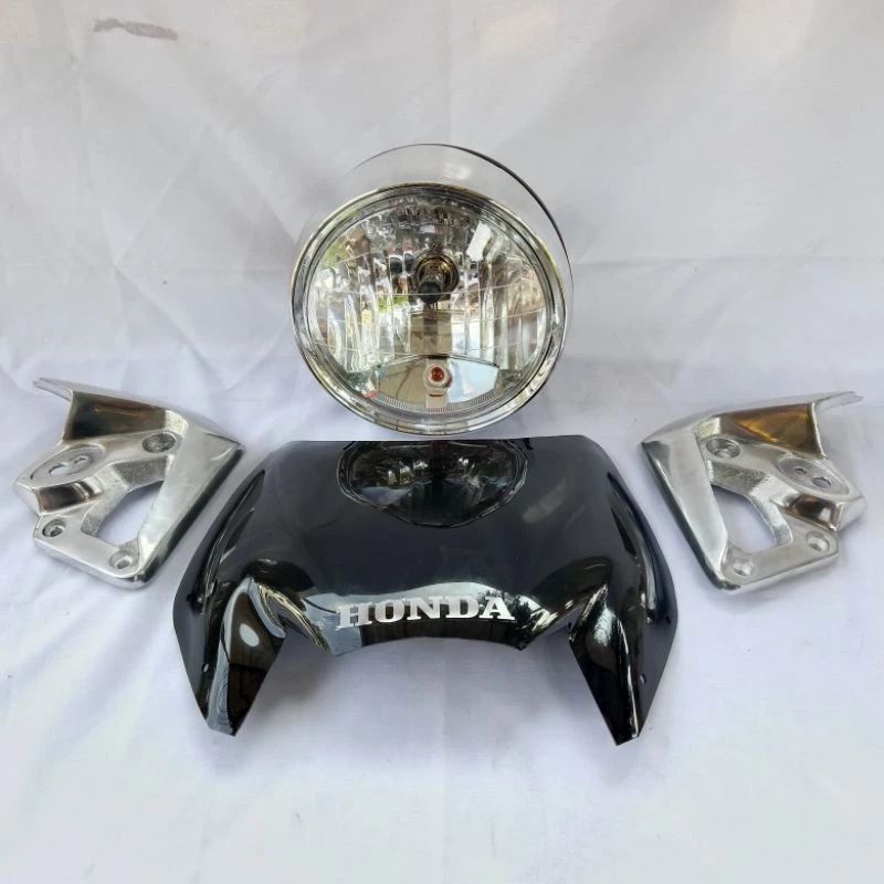 Lampu tiger visor barong tiger  set kupingan silver