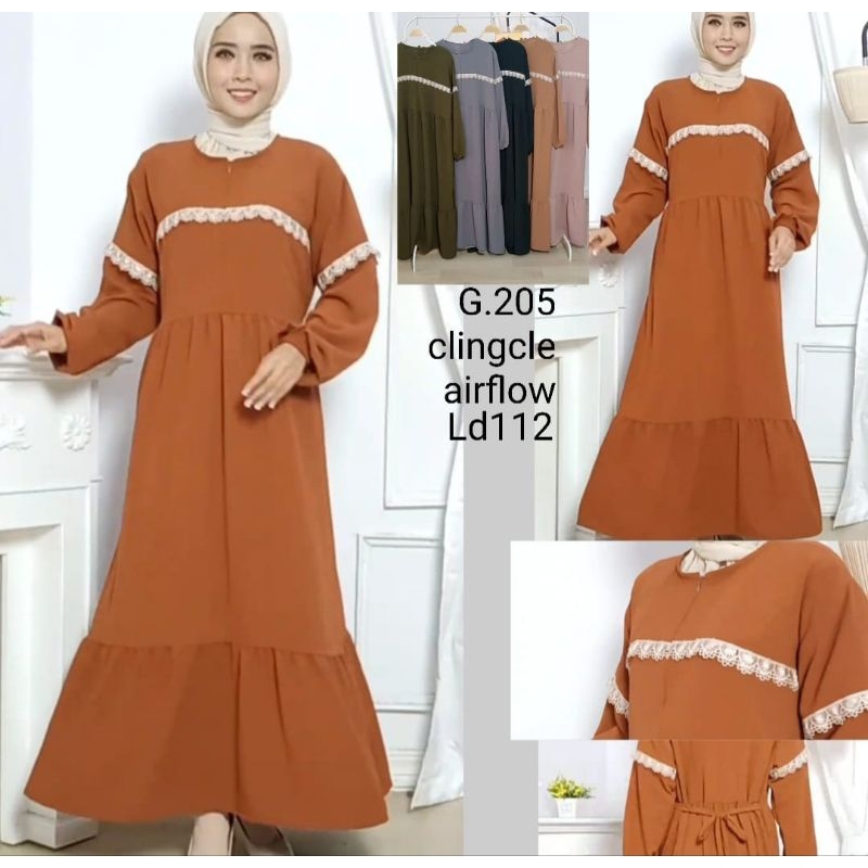 Gamis Kringkel / gamis kringkel renda
