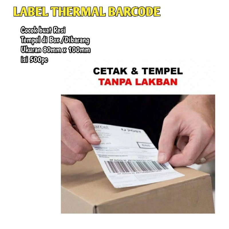 

Label Thermal 80x100mm