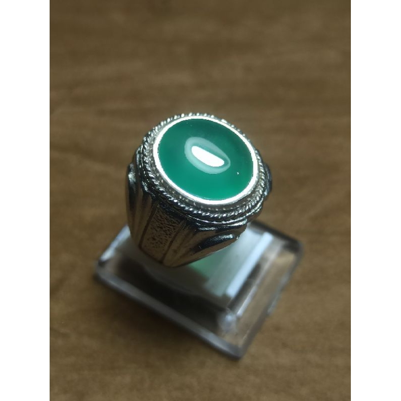 Natural Ijo Garut naik ring alpaka  super