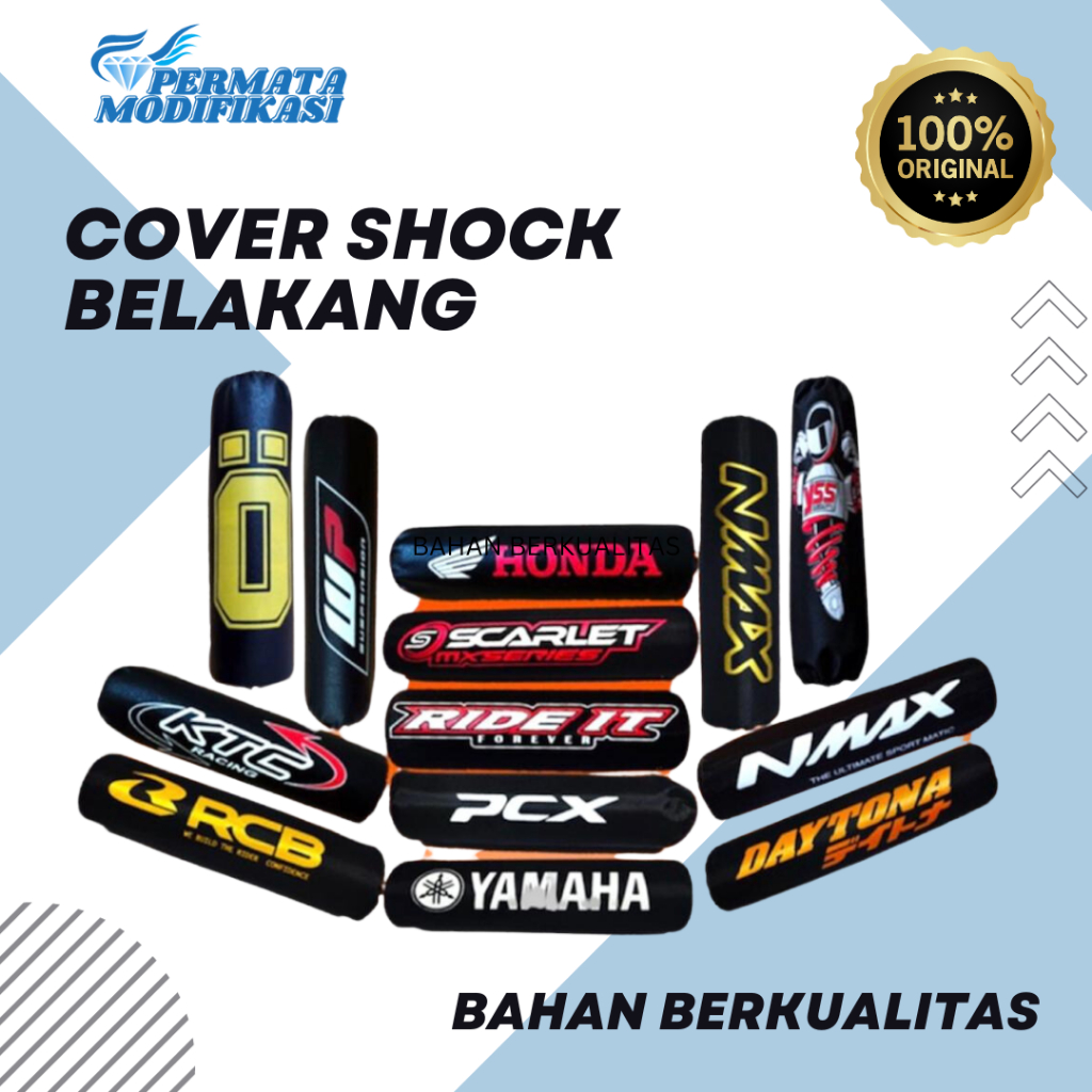 shock breaker dan cover shock belakang Per Sok Belakang Motor Bebek Matic Kopling COVER SHOCK BELAKA