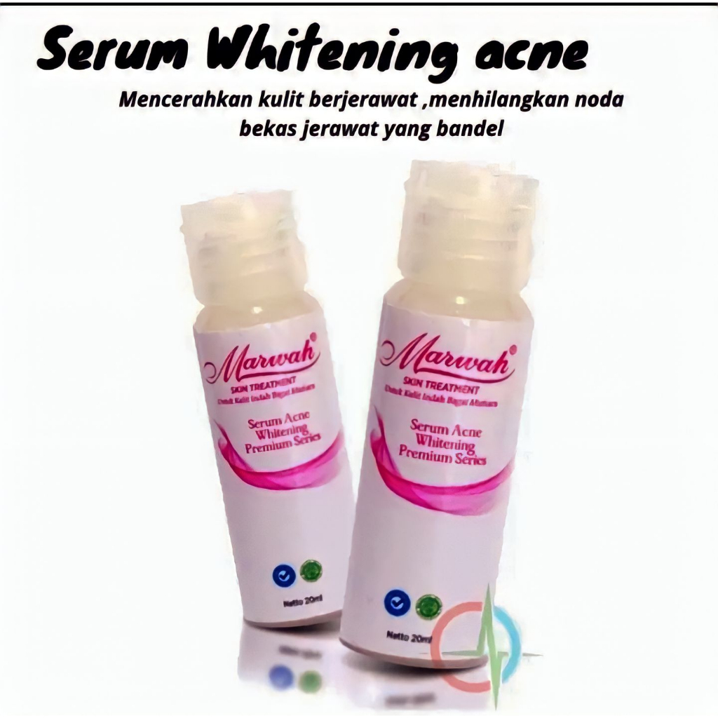 Serum whitening acne marwah skincare untuk masalah jerawat dan bekas jerawat sbegai pencerah pemutih