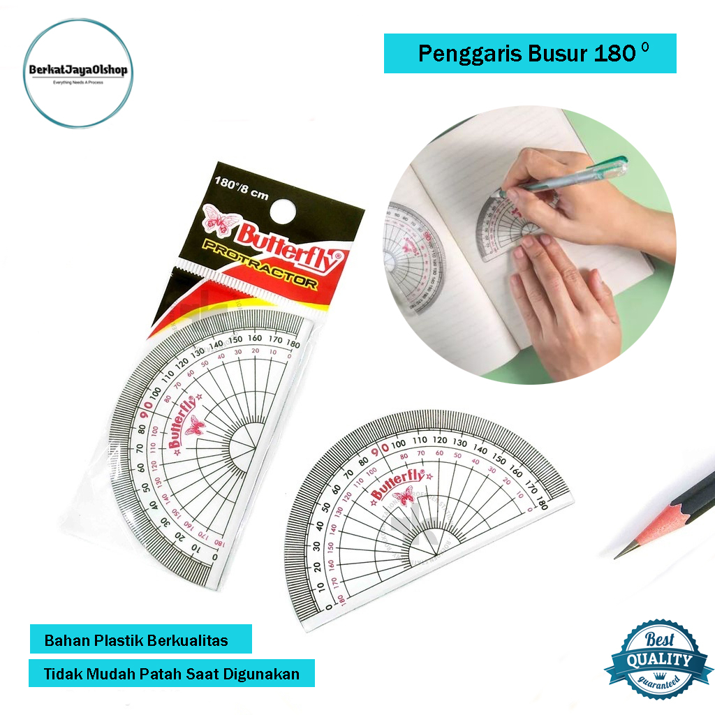 

Penggaris Busur Derajat Bahan Akrilik Kuat Protactor 180 Drajat Murah