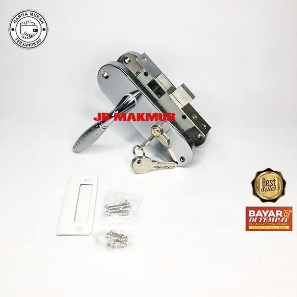 Handle Kunci Pintu Rumah Kecil Set Lidah Bulat / Gagang Pintu Rumah Kecil Bulat / kunci pintu kecil 