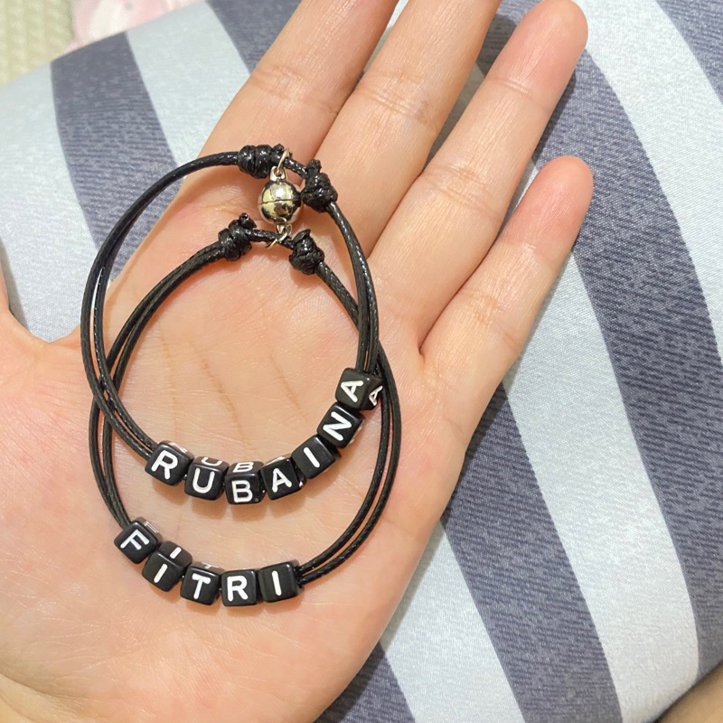 [ 2 pcs ] Gelang magnet couple Gelang NAMA couple magnet
