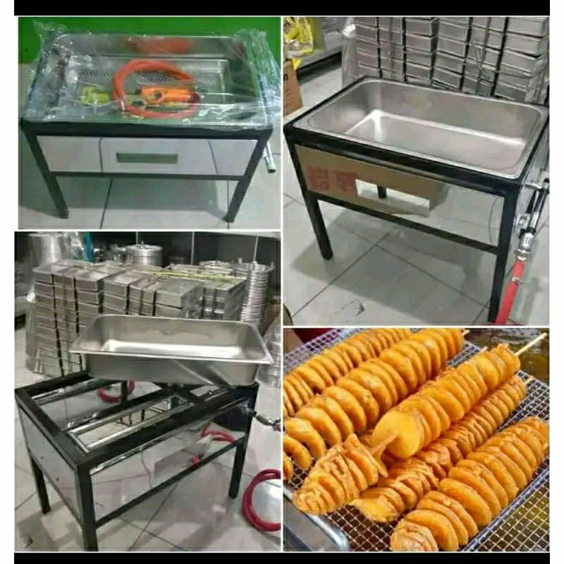 Penggorengan donat 1 set Wajan + Meja + Sarang BONUS CETAKAN DONAT 1 SET