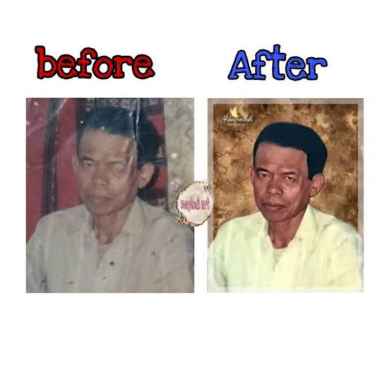jasa edit / restorasi foto lama / rusak