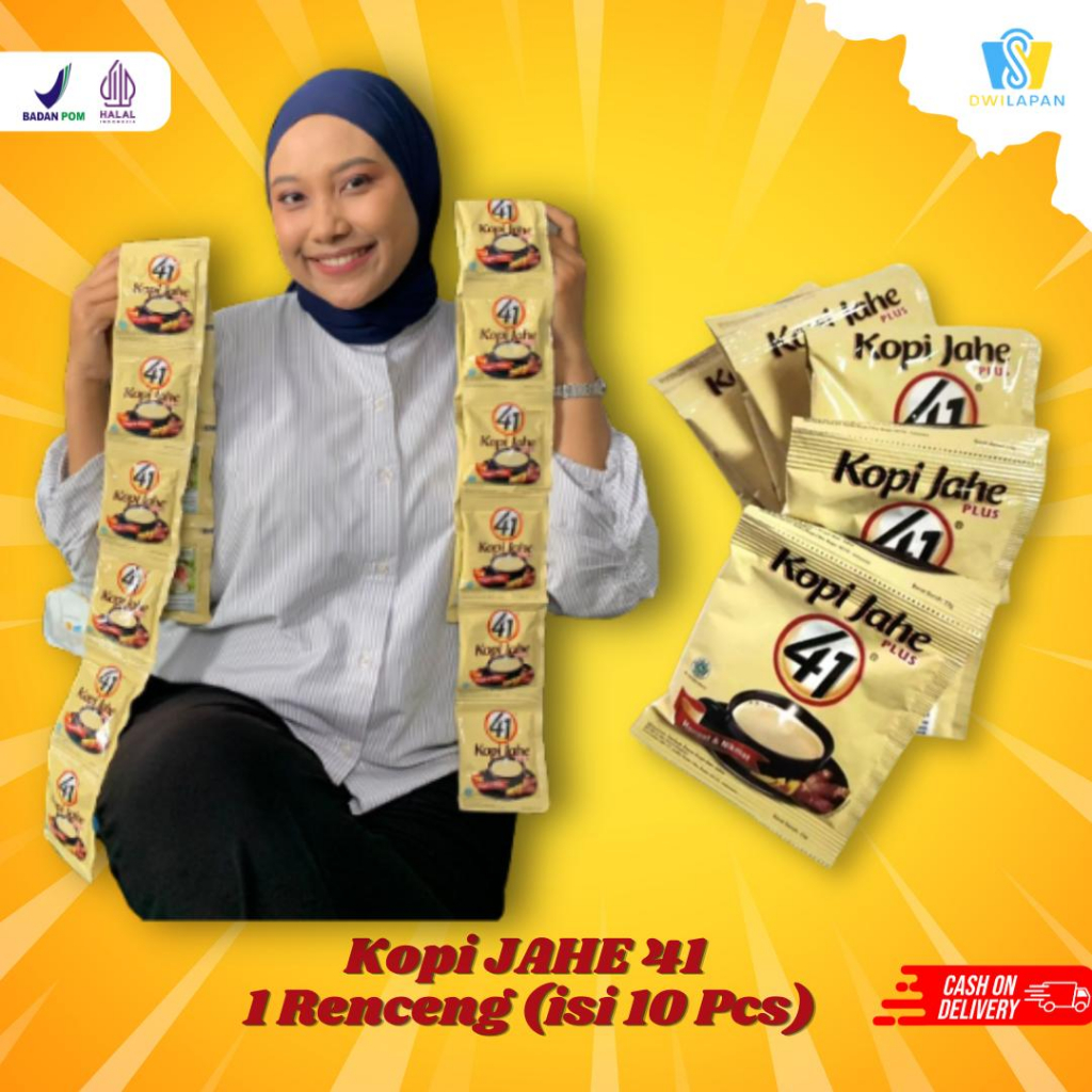 

Kopi Jahe Merah 41 - 1 Renceng isi 10