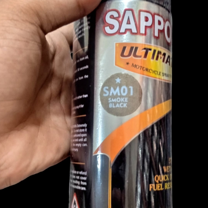 cat semprot sapporo warna rcb gold,smoke black dll