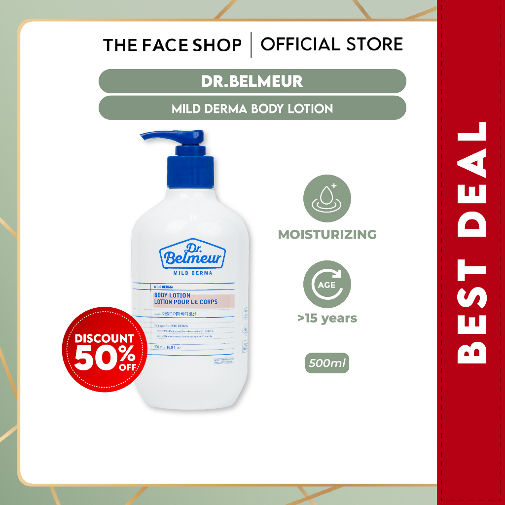 [The Face Shop] Dr Belmeur Mild Derma Body Lotion 500ml