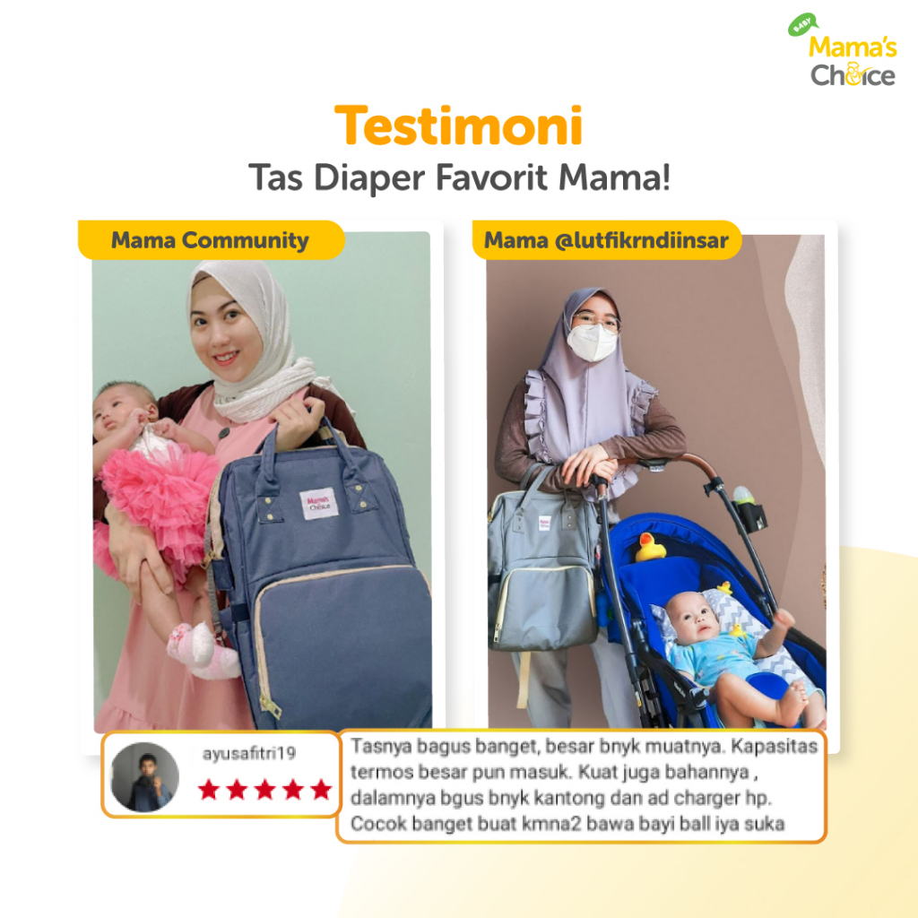 Tas Bayi | Multi-Function Diaper Bag Mama's Choice (Tas Popok Baby) Image 6